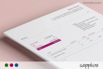 Modelo de factura de negocios - Sapphire