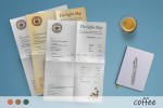The Coffee invoice template has a warm sensibility, beautiful typography, and a very clean layout. Its design is well-thought-out and emphasizes few key points on the document: your branding, the word "invoice", and the amount you charge.