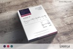 Modelo de factura profesional Loretta